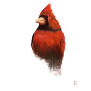 Red Cardinal Painting