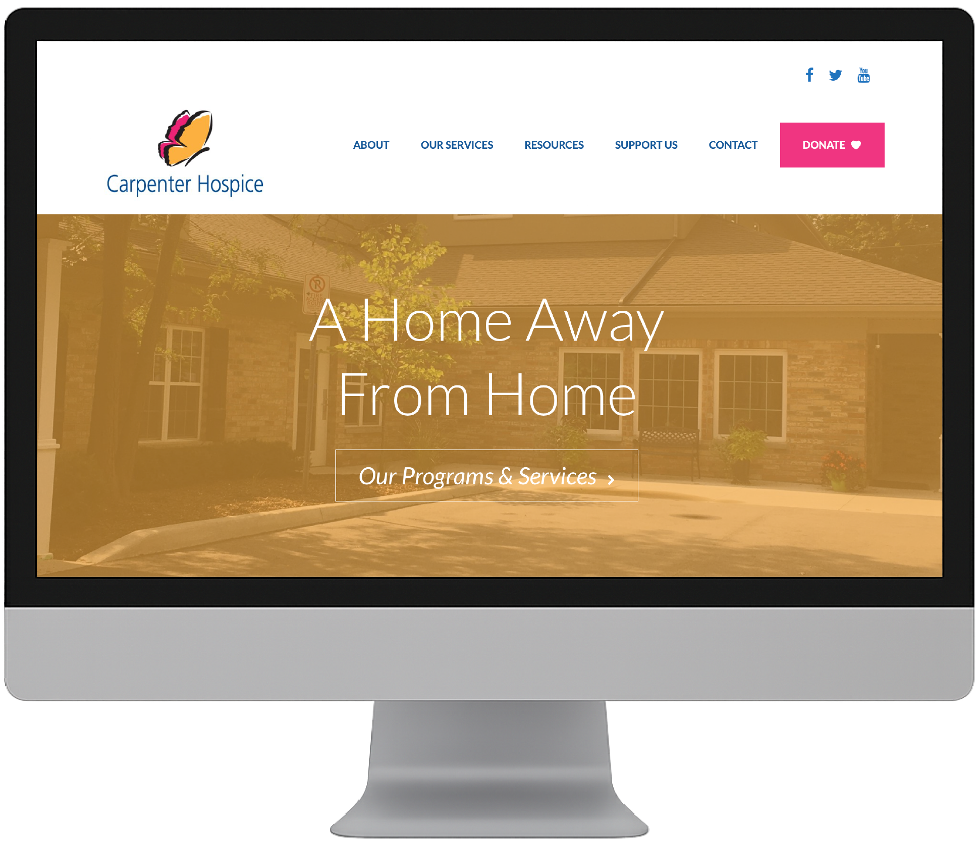 Carpenter Hospice website interior pages
