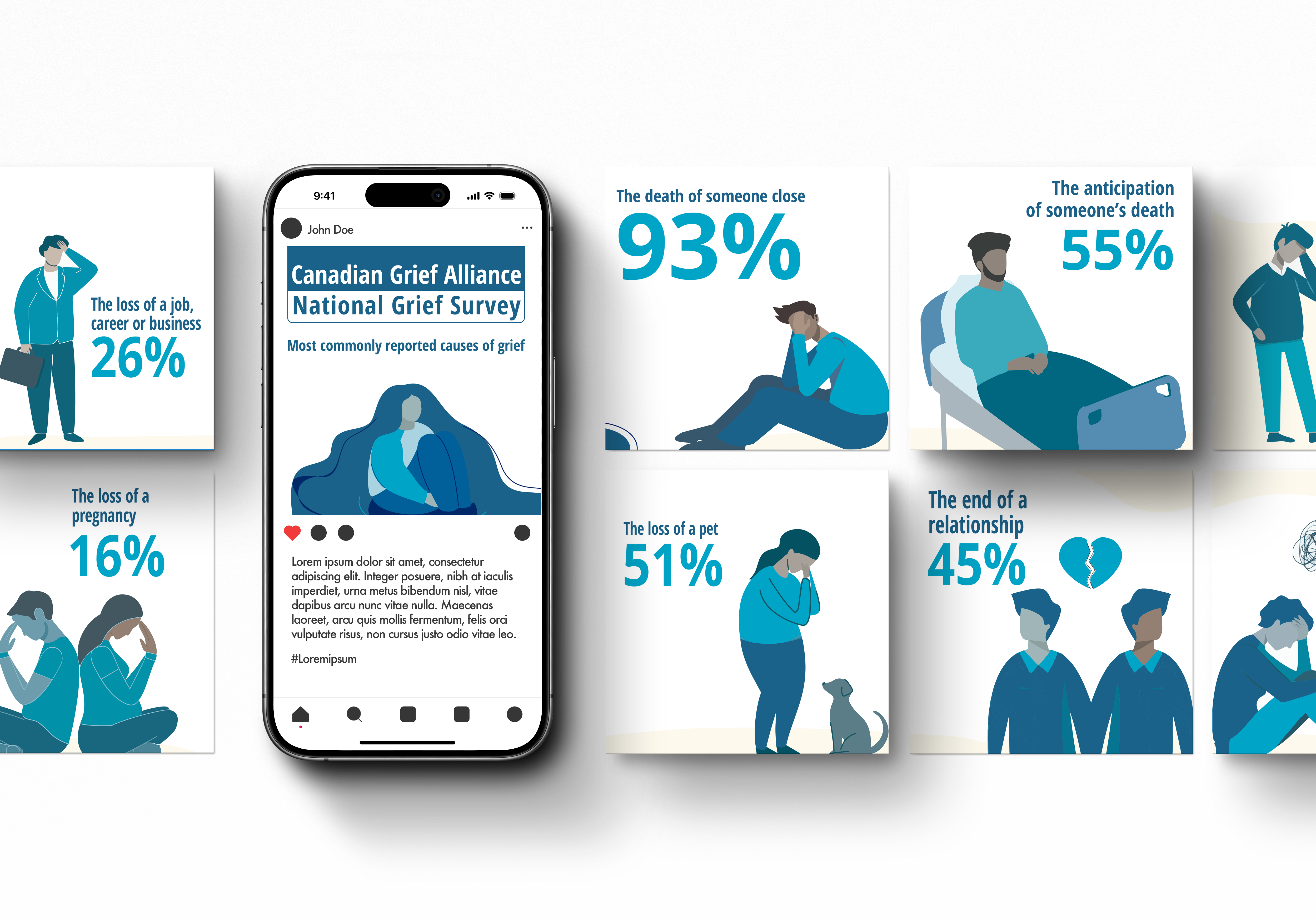 Canadian Virtual Hospice campaign and design samples