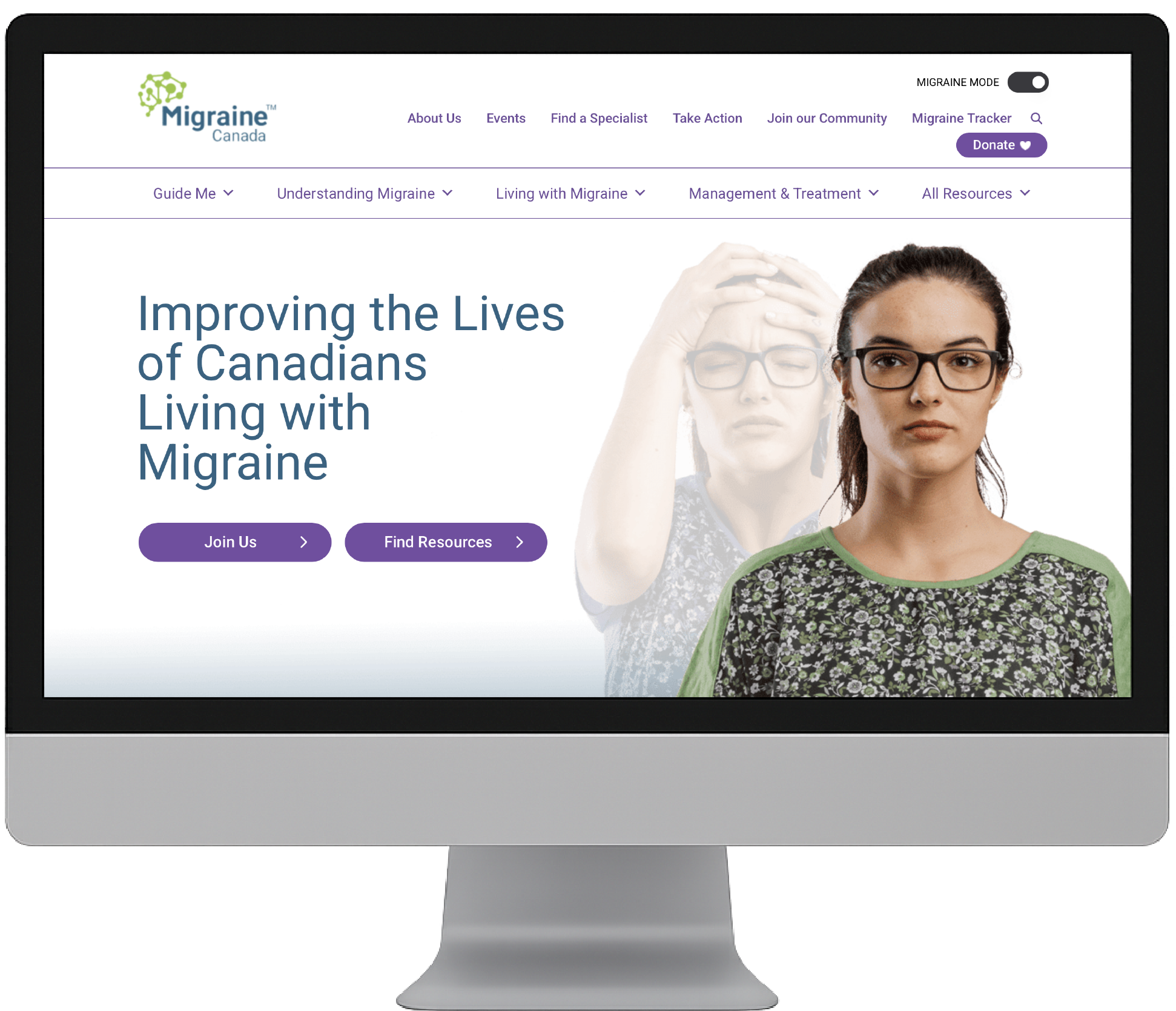 Migraine Canada website