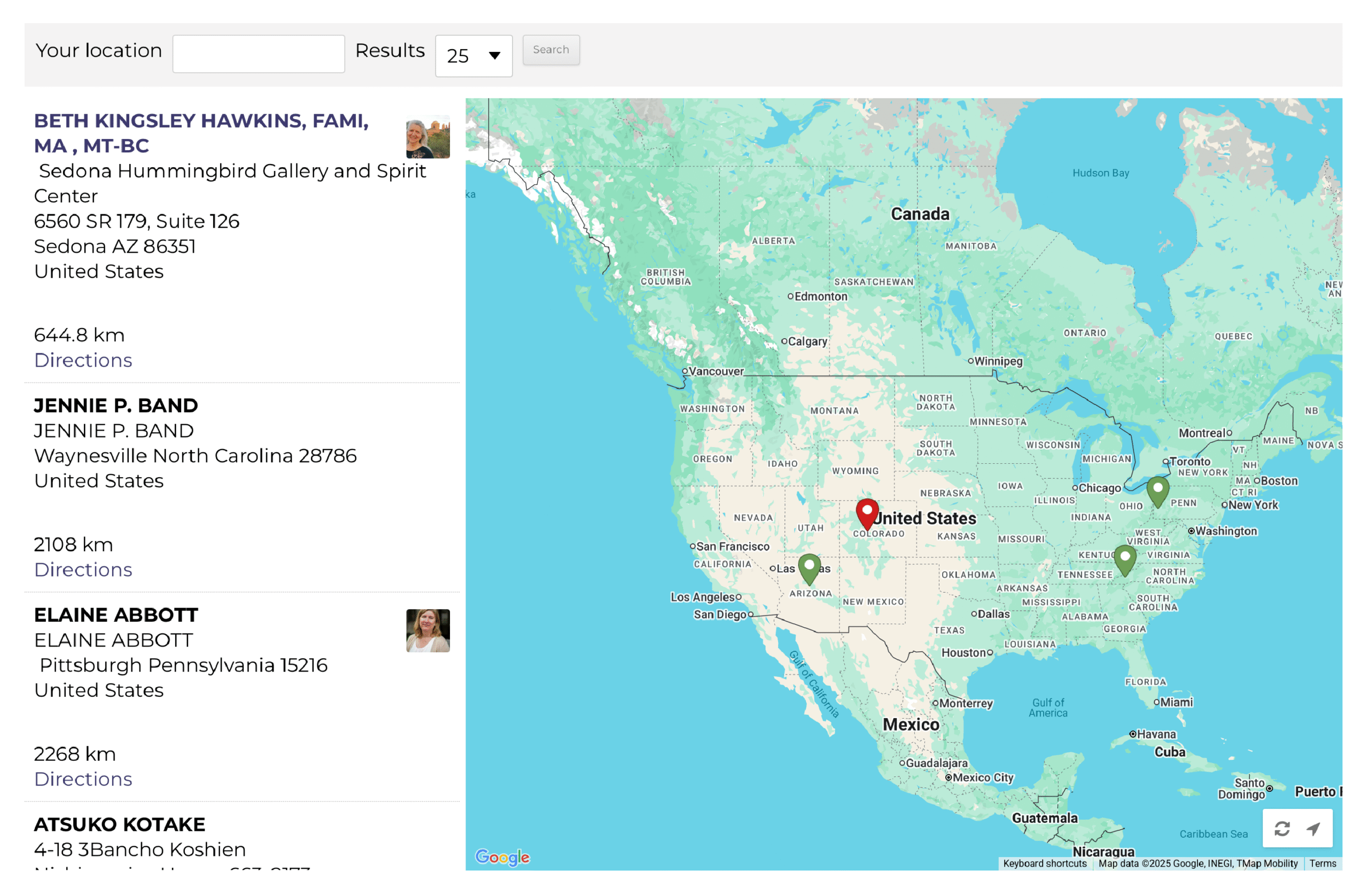 Interactive Map Example